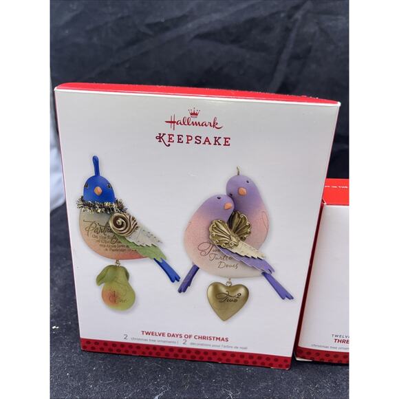Hallmark Keepsake - Twelve Days Of Christmas - Tree Ornaments - One, Two + Three - Picture 3 of 8